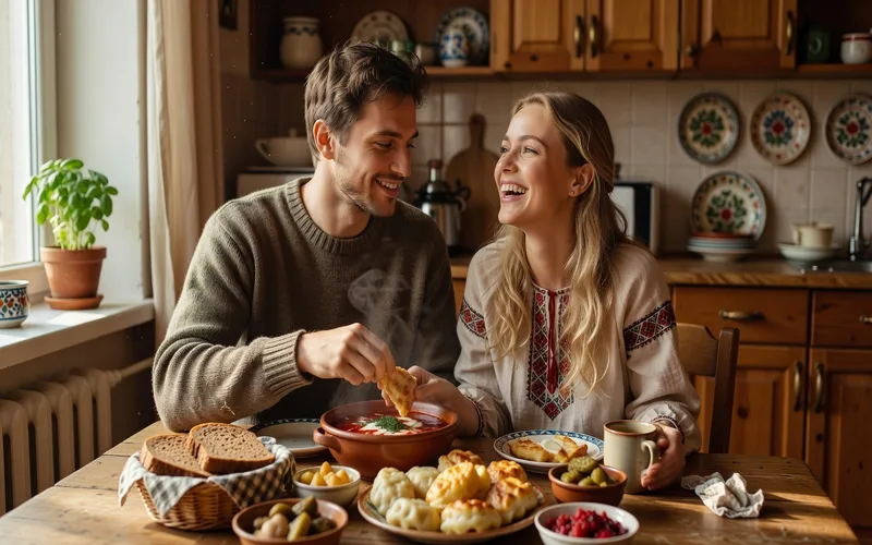 Femme ukrainienne montrant force et détermination, symbolisant la résilience face aux épreuves