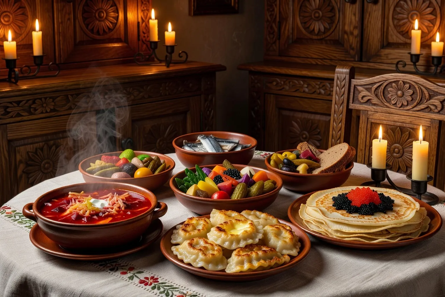 Gastronomie slave : plats traditionnels de Russie, Ukraine et Pologne